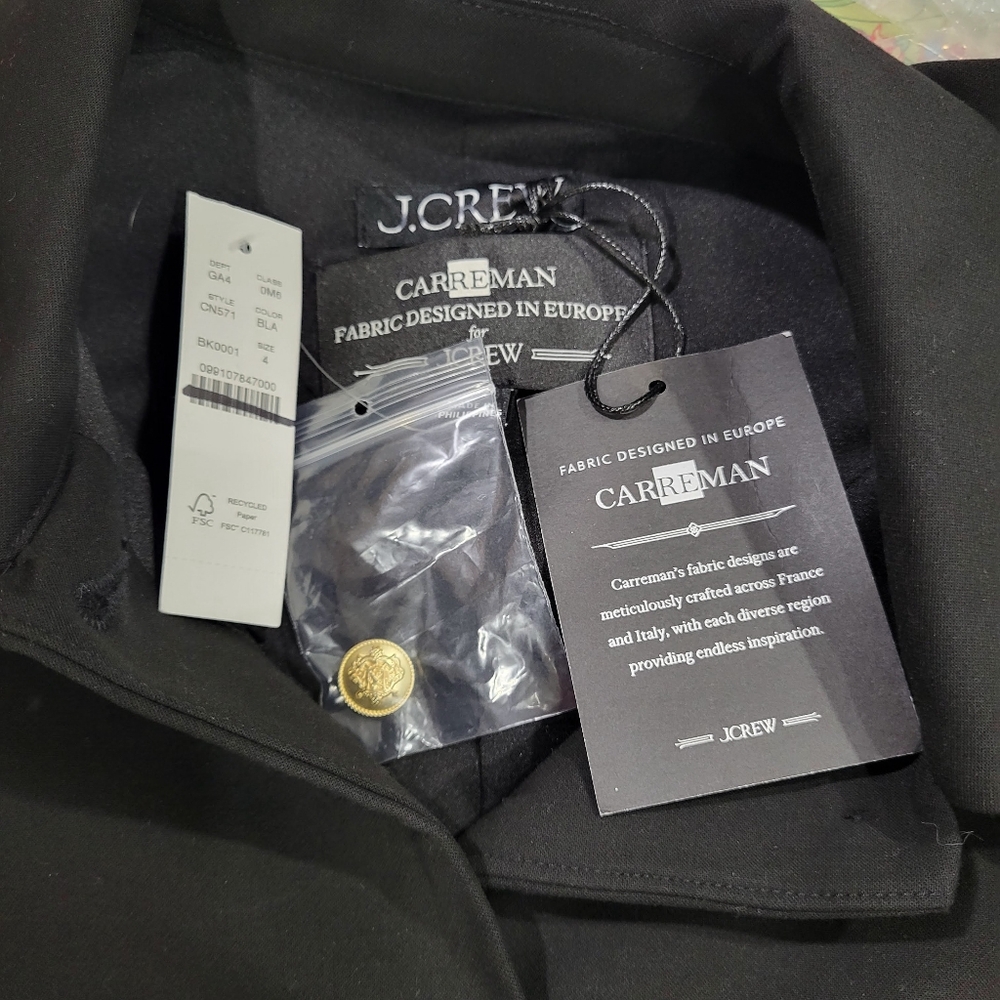 J Crew Parc dress in four-season stretch $188 Retail Black Classic LBD CN571 - Picture 9 of 15